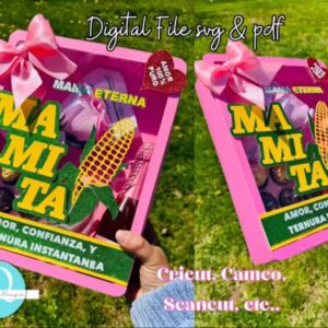 MASECA Box / mothers day / SVG / PDF / Cricut, Cameo / Scan cut / Tijeras / descarga digital