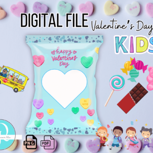 Chipsbags Candy Valentine's Day KIDS Png / Pdf