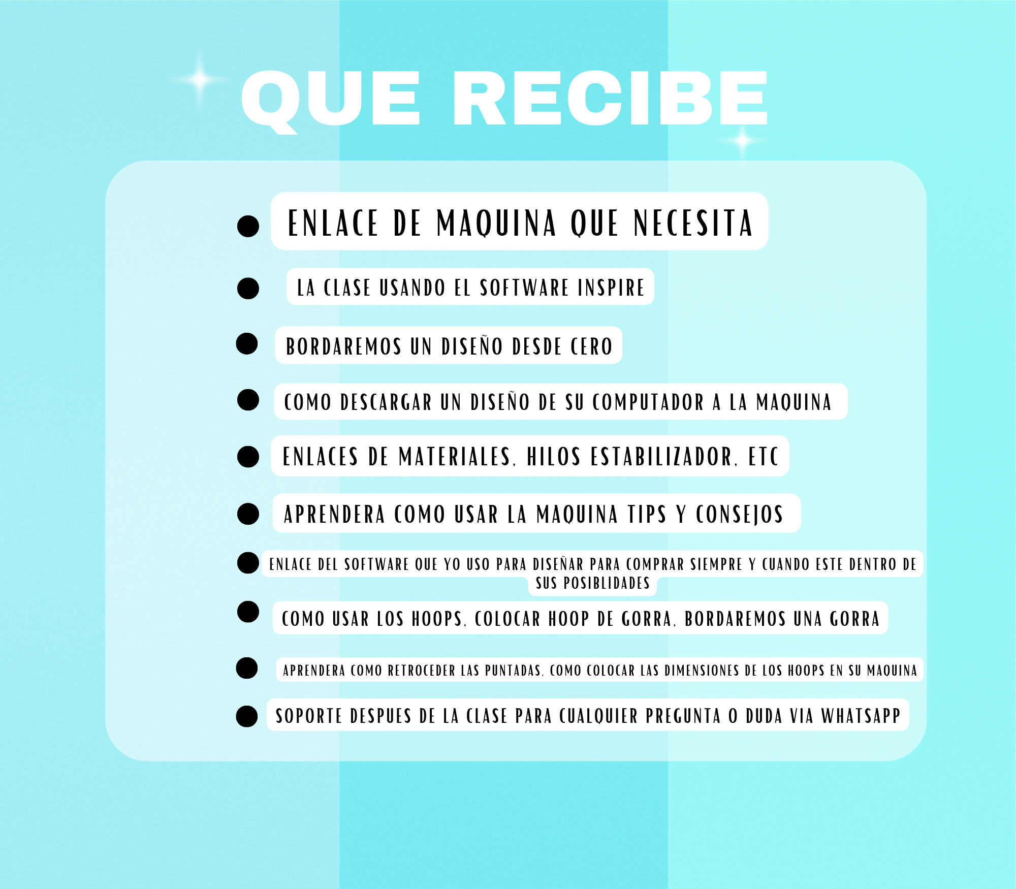 CLASE DE BORDADO CON LA MAQUINA RICOMA VIA ZOOM PERSONALIZADA - Imagen 2