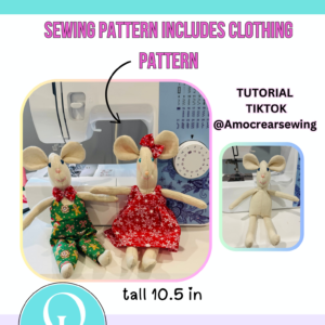 SEW PATTERNS MICE AND CLOTHES / PDF / DIGITAL FILE / SEW PATTERNS