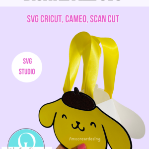POMPOM CANDY BASKET / SVG / STUDIO / Cricut, Cameo, Scan cut, Digital File / BIRTHDAY