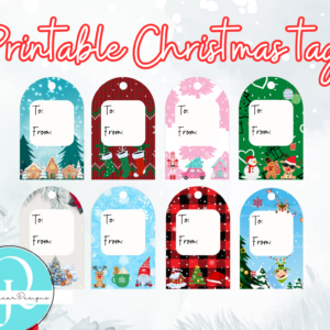 Etiquetas de Navidad TAGS CHRISTMAS PNG / DIGITAL FILE
