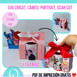 Holder basico taza 11 oz / svg / pdf / studio / digital file / cricut / cameo / scancut / valentines / capibaras