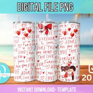 ENVOLTURA TUMBLER FOREVER / VALENTINES / BIRTHDAY / 20 OZ TUMBLER / PNG