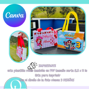 GABLE BOUTIQUE BAG / DIGITAL FILE / EDITABLE CANVA / PDF /