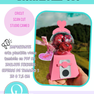 MAQUINA DE DULCES / SVG CRICUT / CAMEO STUDIO / SCANCUT / PDF A3 TIJERAS / DESCARGA DIGITAL / VALENTINES DAY / BIRTHDAY PARTY /