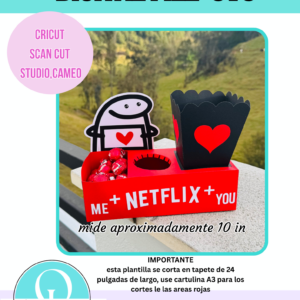 CAJA NETFLIx / BOX MOVIE / SVG / CRICUT / SCAN CUT / STUDIO CAMEO / DESCARGABLE / DIGITAL FILE