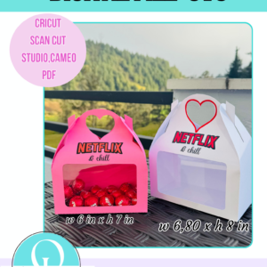 NETFLIX LONCH BOX / SVG / CRICUT / CAMEO STUDIO / SVG SCAN CUT / PDF TIJERAS / DIGITAL FILE DESCARGABLE