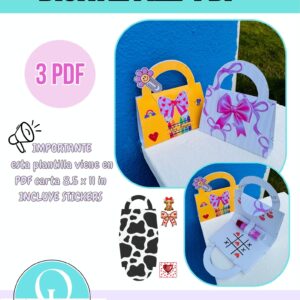 CARTERA BALSAMO / BAG CHAPSTICK / 3 PDF DISEÑOS / DIGITAL FILE /